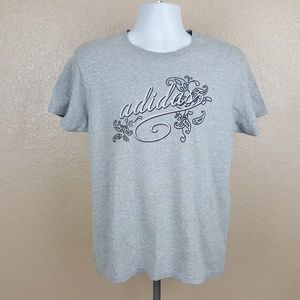 Adidas Women's T-Shirt Size L Gray E16
